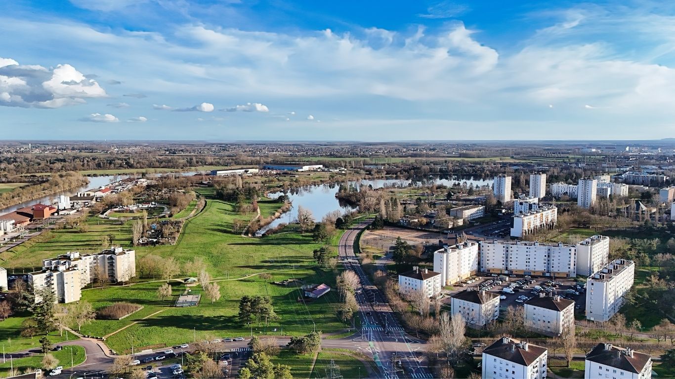 Vue aérienne drone immobilier Chalon-sur-Saône